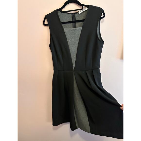 Of Mercer Black Gray Contrast Fit and Flare Tank Dress XL - Picture 4 of 14